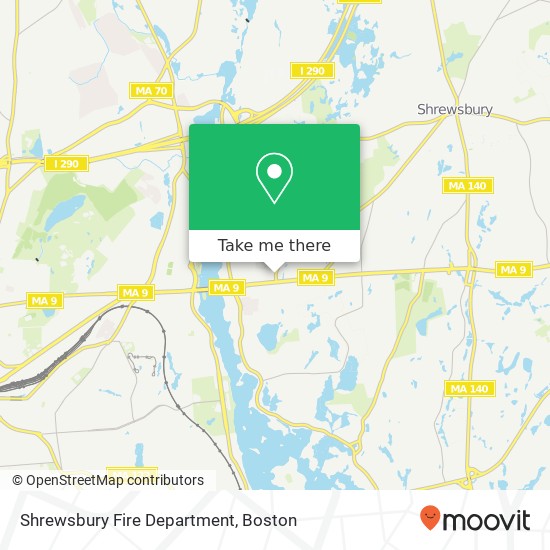 Shrewsbury Fire Department map