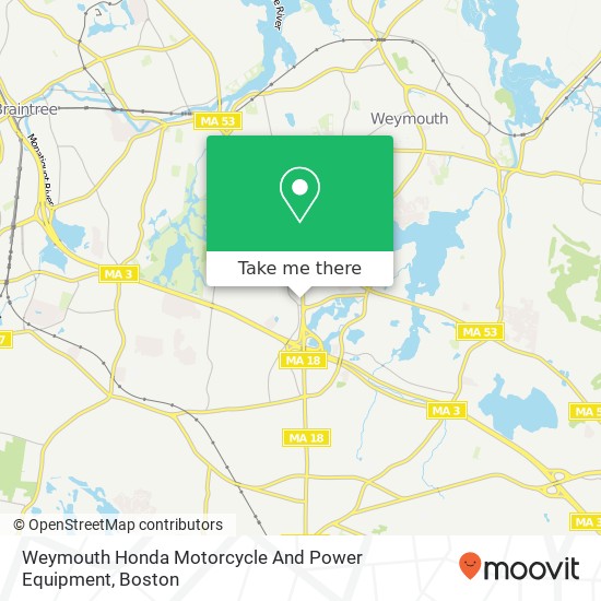 Weymouth Honda Motorcycle And Power Equipment map