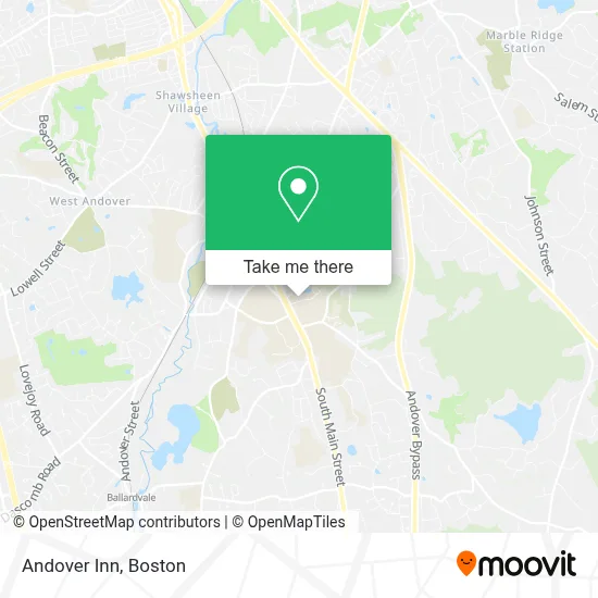 Andover Inn map