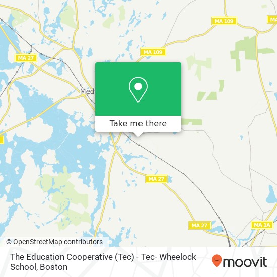 Mapa de The Education Cooperative (Tec) - Tec- Wheelock School
