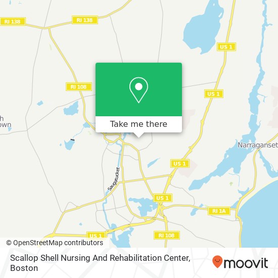 Mapa de Scallop Shell Nursing And Rehabilitation Center