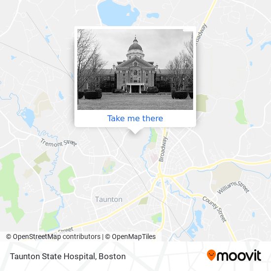 Taunton State Hospital map