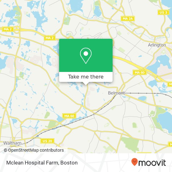 Mclean Hospital Farm map