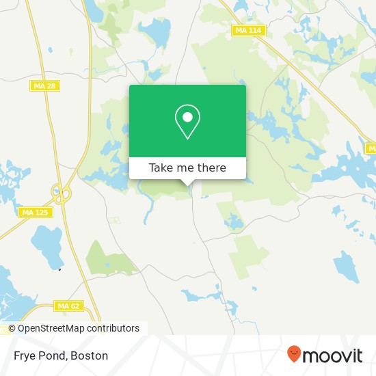 Mapa de Frye Pond