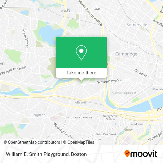 William E. Smith Playground map