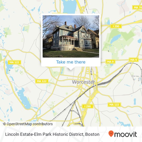 Lincoln Estate-Elm Park Historic District map