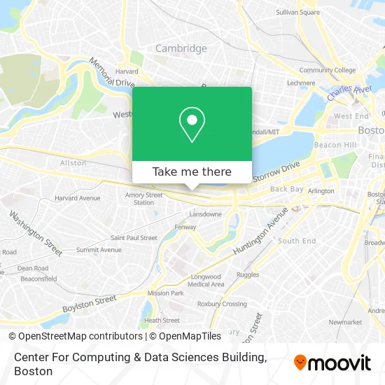 Center For Computing & Data Sciences Building map