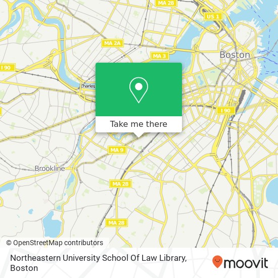 Mapa de Northeastern University School Of Law Library
