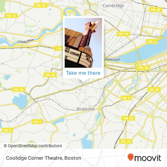 Mapa de Coolidge Corner Theatre
