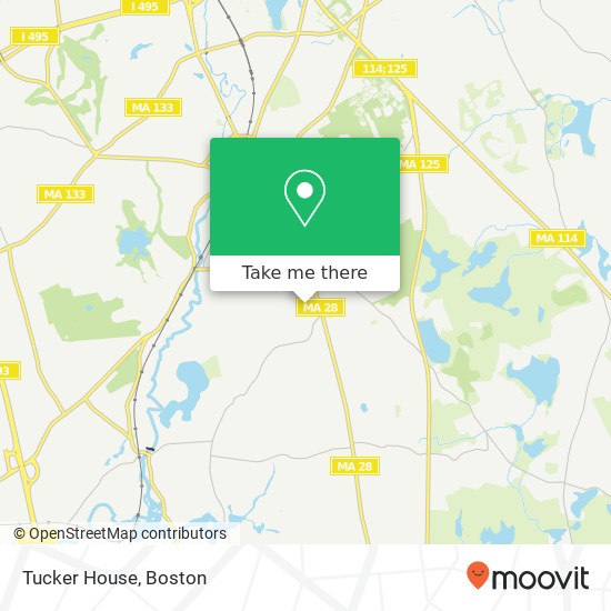 Tucker House map