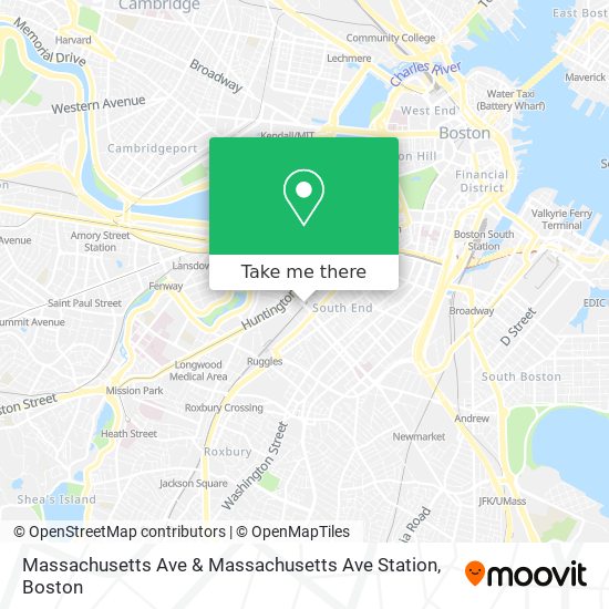 Massachusetts Ave & Massachusetts Ave Station map