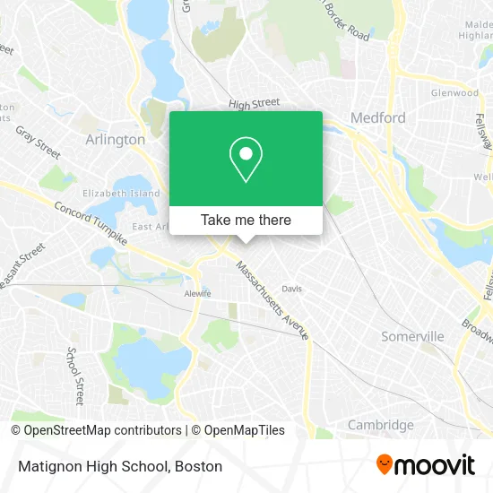 Matignon High School map
