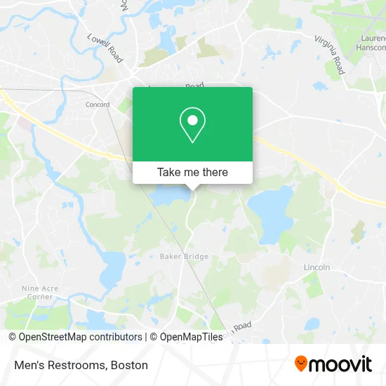 Men's Restrooms map