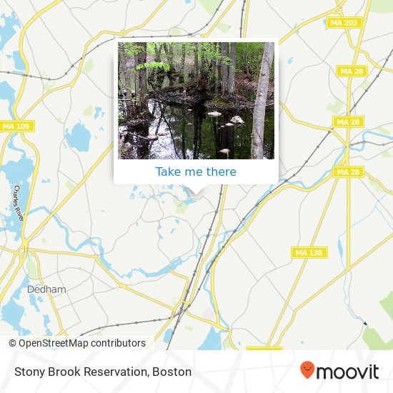 Stony Brook Reservation map