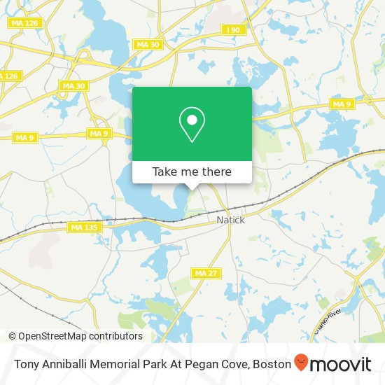 Mapa de Tony Anniballi Memorial Park At Pegan Cove