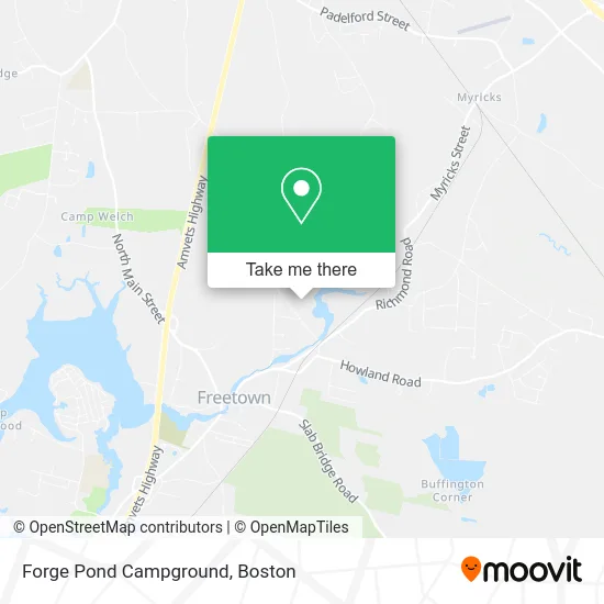 Forge Pond Campground map