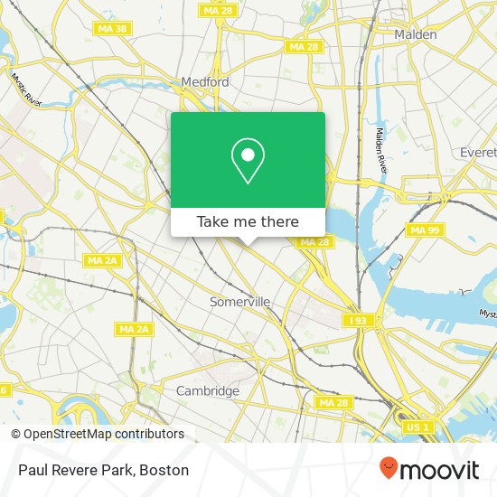 Paul Revere Park map