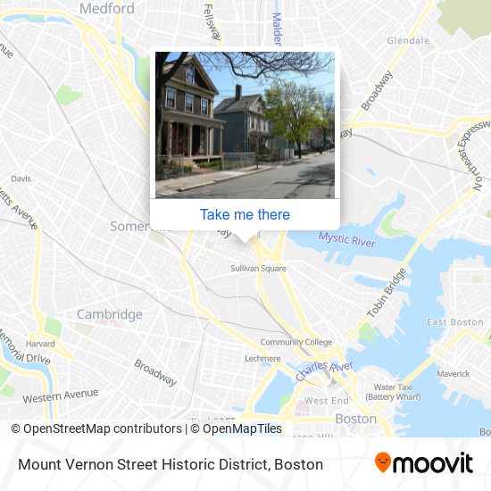 Mapa de Mount Vernon Street Historic District