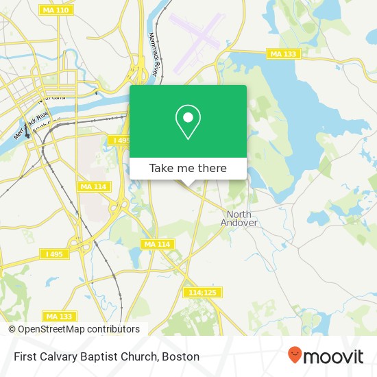 First Calvary Baptist Church map