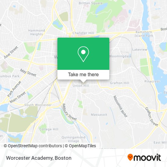 Worcester Academy map
