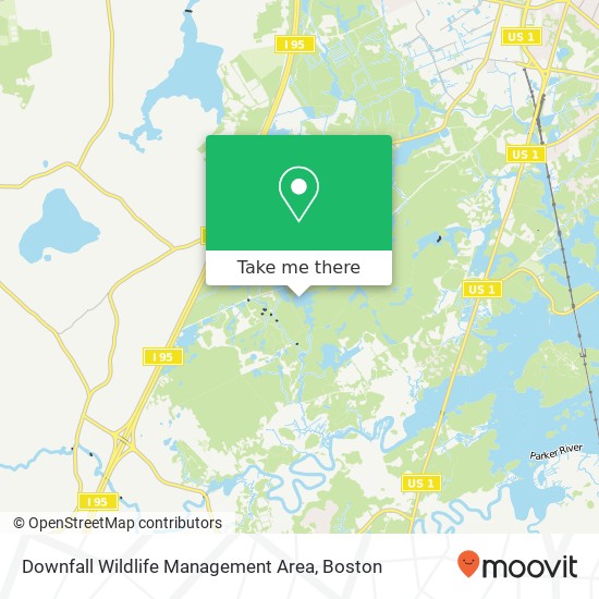 Mapa de Downfall Wildlife Management Area