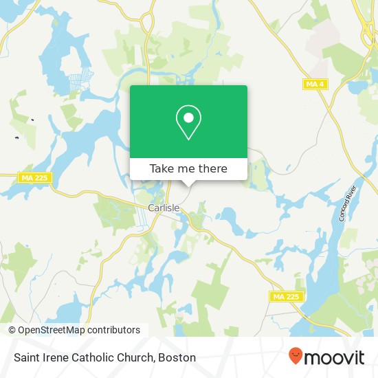 Saint Irene Catholic Church map