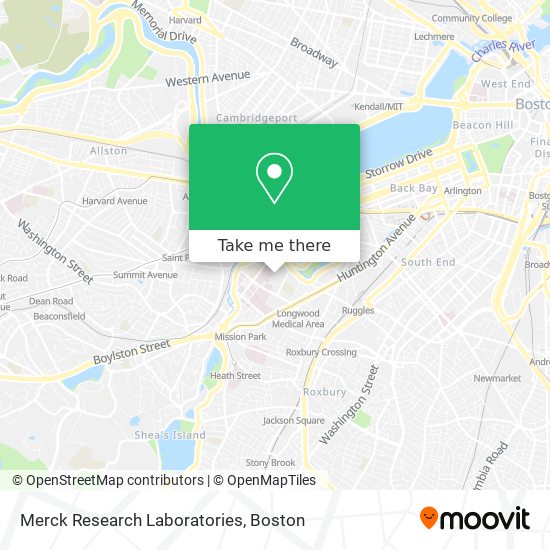 Merck Research Laboratories map