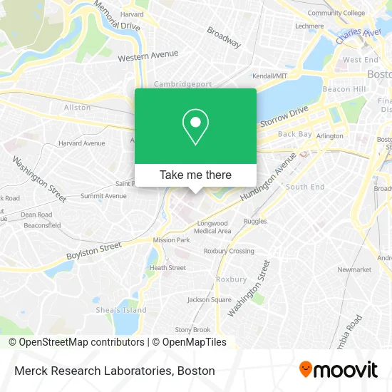 Merck Research Laboratories map