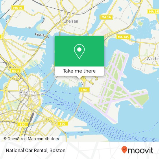 Mapa de National Car Rental