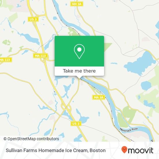 Mapa de Sullivan Farms Homemade Ice Cream