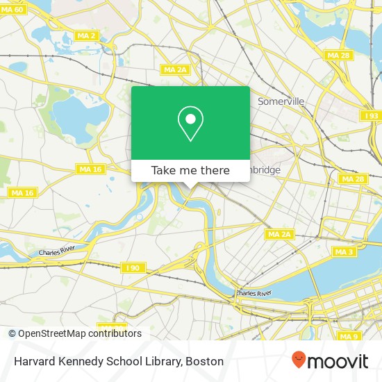 Harvard Kennedy School Library map