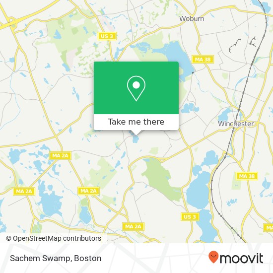 Mapa de Sachem Swamp