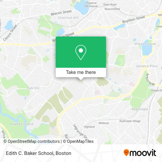 Edith C. Baker School map