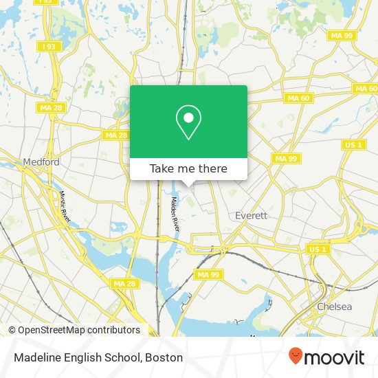Mapa de Madeline English School