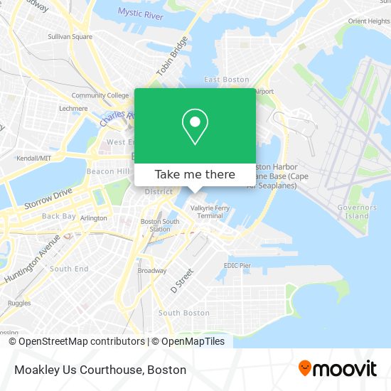 Moakley Us Courthouse map