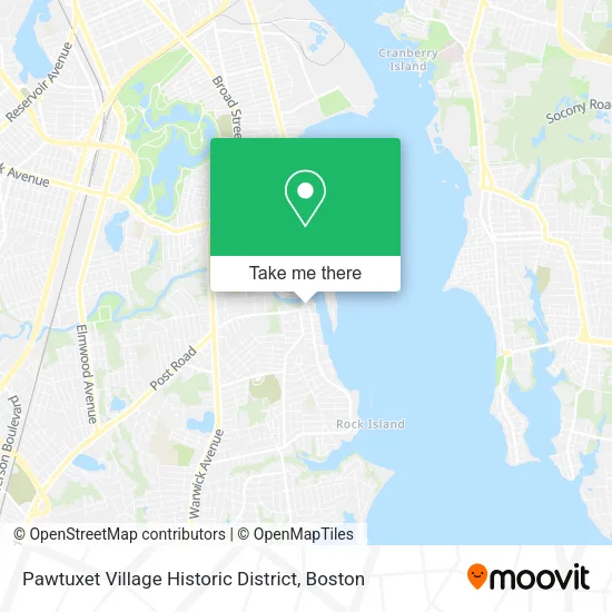 Mapa de Pawtuxet Village Historic District