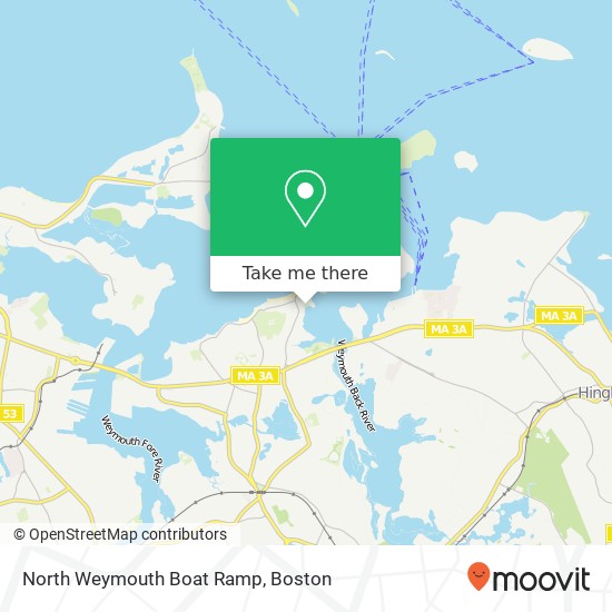 Mapa de North Weymouth Boat Ramp