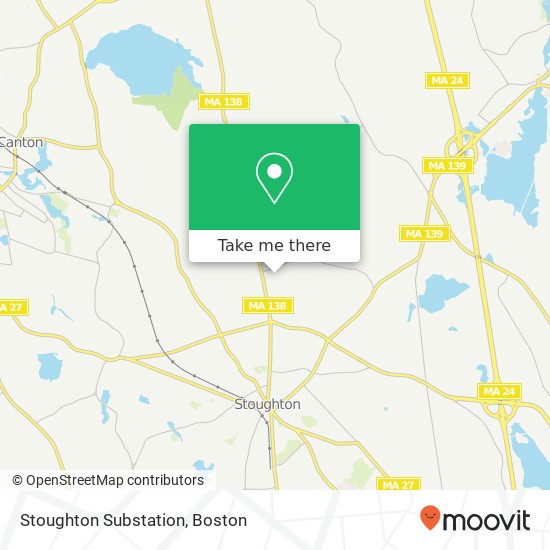 Stoughton Substation map