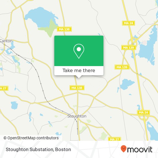 Mapa de Stoughton Substation