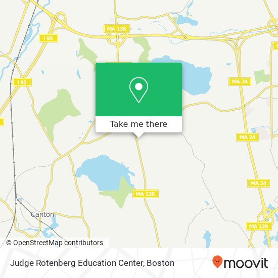 Mapa de Judge Rotenberg Education Center