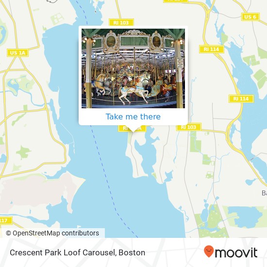Mapa de Crescent Park Loof Carousel