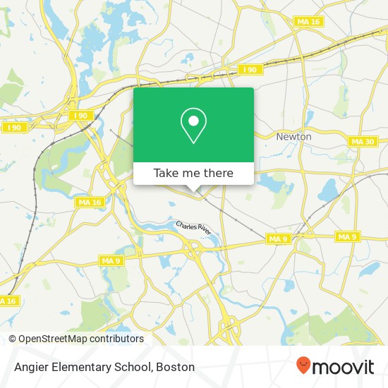 Angier Elementary School map
