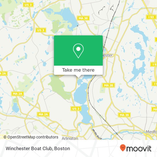 Mapa de Winchester Boat Club