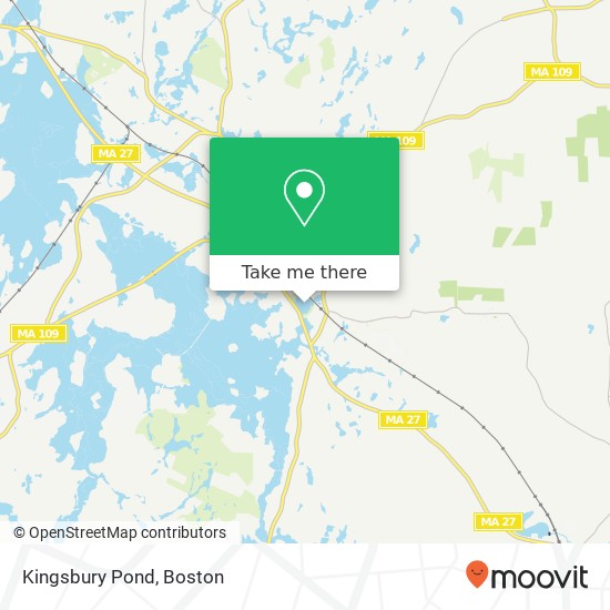 Kingsbury Pond map