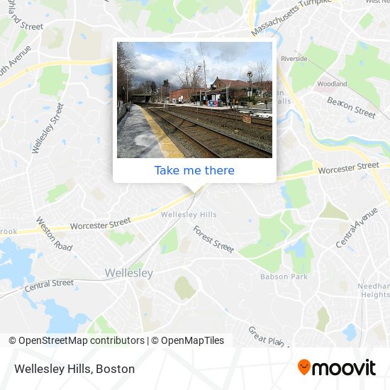 Wellesley Hills map