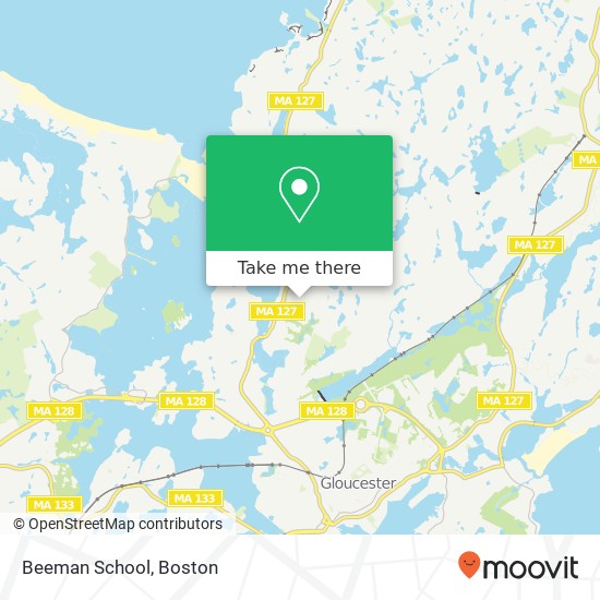 Beeman School map