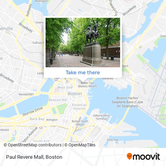 Mapa de Paul Revere Mall