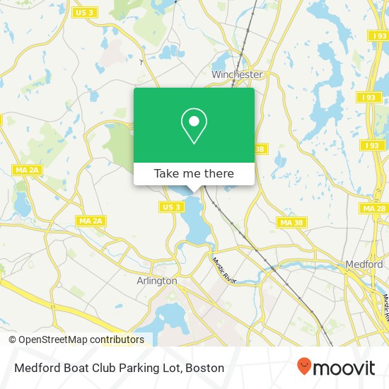 Mapa de Medford Boat Club Parking Lot
