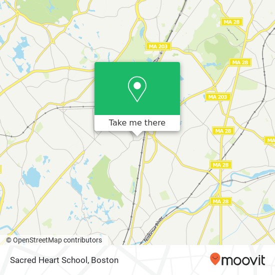 Sacred Heart School map