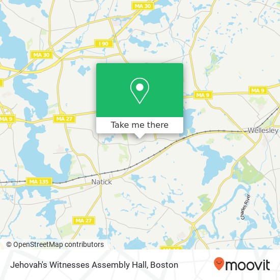 Mapa de Jehovah's Witnesses Assembly Hall